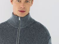 Джемпер с ангорой и шерстью, Серый