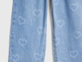 Прямые джинсы Straight для девочек, Голубой