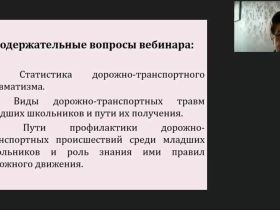 Международный вебинар "Профилактика дорожно-транспортных происшествий и изучение правил дорожного движения среди младших школьников"