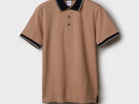 Джемпер трикотажный с воротником поло для мужчин