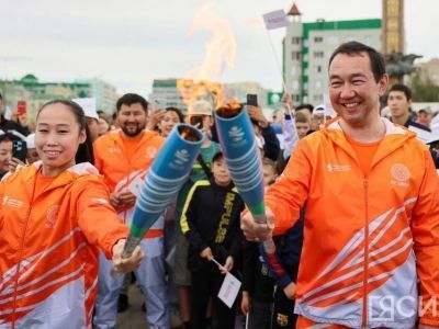 Якутск принял эстафету огня VIII игр «Дети Азии»