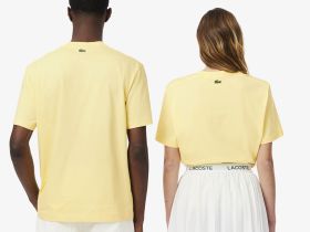 Хлопковая футболка Lacoste унисекс