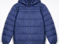 Утепленная куртка с воротником-стойкой