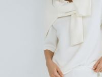 Поло на молнии, Бежевый