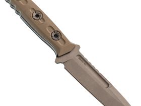 Тактический нож N.C.Custom Parachuter сталь AUS-10, покрытие Stonewash, рукоять Tan G10