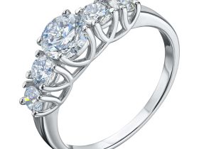 Классическое кольцо из белого золота э4712кц11190030_white