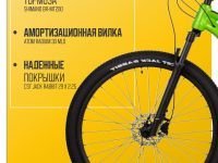 Горный велосипед Atom Bion Nine 20, год 2024, цвет Зеленый, ростовка 20