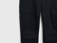 Брюки карго из твила, Черный