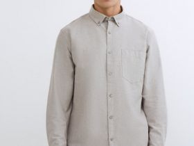 Рубашка из ткани оксфорд, Коричневый