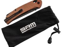 Складной нож SRM Asika 411L-MN, сталь 14C28N, рукоять микарта