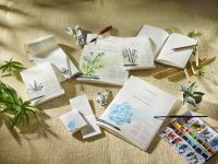 Альбом-склейка для акварели Hahnem?hle "Agave" 8х10,5 см 12 л 290 г, волокно агавы 70% и хлопок 30%,