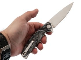 Складной нож Honor Ajax, сталь D2, рукоять Damascus G10