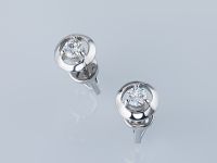 Пусеты из серебра э0612пс10090300