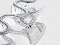 Заколка-краб для девочек, Серебряный