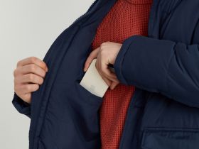 Полупальто утепленное с воротником-стойкой