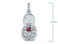 Подвеска из серебра с гранатом э0606пд11250369