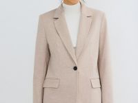 Однобортный пиджак, Бежевый