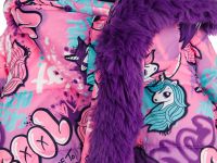 Комплект текстильный с полиуретановым покрытием для девочек: куртка, полукомбинезон