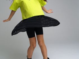 Юбка-легинсы трикотажные для девочек