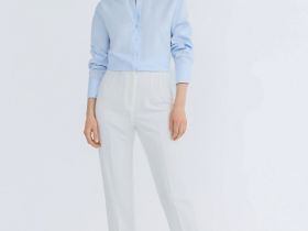 Рубашка из хлопка, Голубой