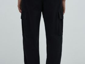 Джоггеры из твила с карго-карманами, Черный