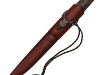 Нож финка Том, сталь D2, рукоять коричневая карельская береза