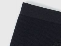 Трусы-бразилиана в рубчик, Черный