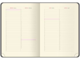 Ежедневник недатированный, кожзам OfficeSpace "Duo" A5 136 л,