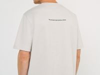Футболка с принтом и патчем, Белый