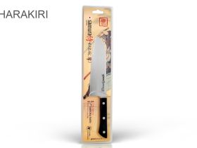 Нож кухонный овощной сантоку Samura "HARAKIRI" (SHR-0095B) 175 мм, сталь AUS-8, рукоять ABS пластик, чёрный