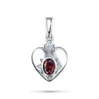 Подвеска из серебра с и гранатом э0666пд02260374_white
