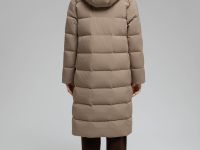 Длинный пуховик с натуральным пухом