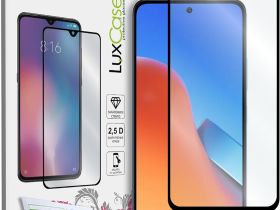 Защитное стекло LuxCase для Xiaomi REDMI 12 с чёрной рамкой