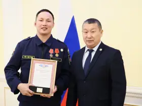 В Якутии отметили 15-летие государственной противопожарной службы