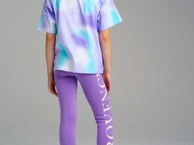 Брюки трикотажные для девочек (легинсы укороченные), 2 пары в комплекте