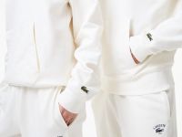 Хлопковая толстовка - худи Lacoste унисекс с капюшоном