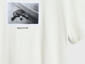 Футболка из хлопка с фотопринтом, Белый