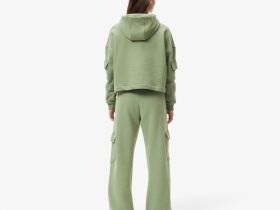 Женские хлопковые спортивные брюки Lacoste свободного кроя