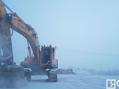 С отставанием от плана ведется строительство коллектора на улице Чернышевского в Якутске