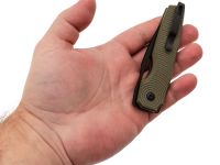 Складной нож Kizer Dogfish, сталь NitroV, рукоять G10, оливковый