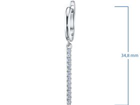 Серьги из серебра э0612сг01183500