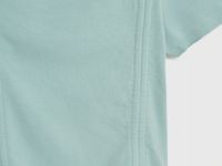 Футболка с драпировкой и завязками для девочек, Зеленый