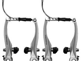 Комплект ободных тормозов Promax v-brake (белый передний и задний (пара))