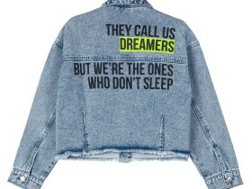 Куртка текстильная джинсовая для девочек