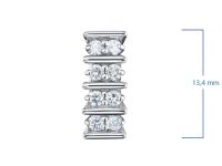 Классическая подвеска из белого золота с бриллиантами э4701пд03210003