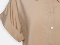 Блузка свободного кроя с коротким рукавом