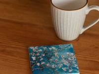 Подставка керамическая для чашки "Цветущий миндаль"