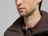 Оверсайз пуховик с воротником-стойкой