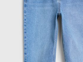 Джинсы Mom с высокой посадкой, Голубой