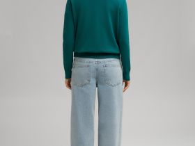 Джемпер полуприлегающего кроя из хлопка